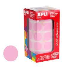 GOMETS APLI  ROLLO 59h CIRCULO Ø 20 mm ROSA 1.770 uds. (11489)