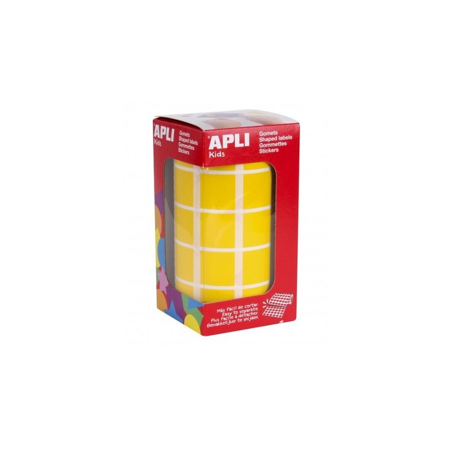 GOMETS APLI  ROLLO 59h CUADRADO 20 mm AMARILLO 1.770 uds. (04875)