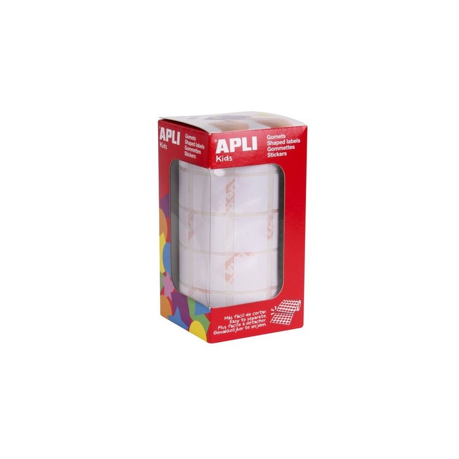 GOMETS APLI  ROLLO 59h CUADRADO 20 mm BLANCO 1.770 uds. (11907)