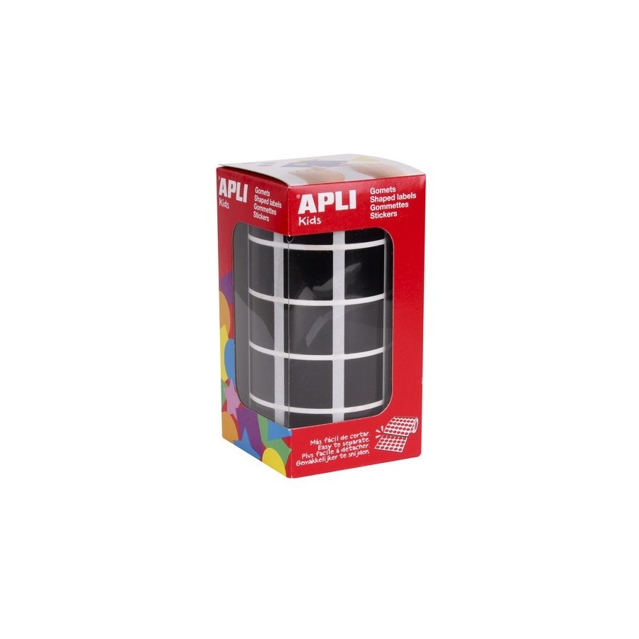 GOMETS APLI  ROLLO 59h CUADRADO 20 mm NEGRO 1.770 uds. (11502)