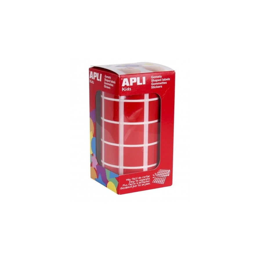 GOMETS APLI  ROLLO 59h CUADRADO 20 mm ROJO 1.770 uds. (04877)