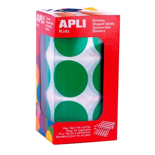 GOMETS APLI ROLLO REDONDO Ø 33 mm VERDE 708 uds. (17862)