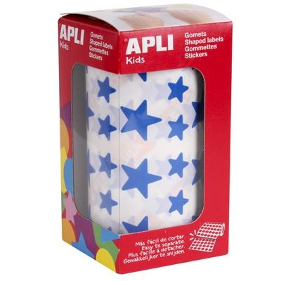 GOMETS APLI  ROLLO 59h ESTRELLA 5 puntas surt.(GDE.y PEQ.) AZUL 2.360 uds. (04888)