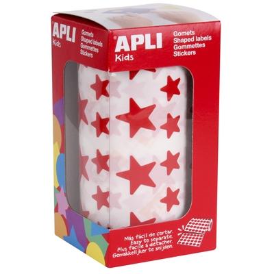 GOMETS APLI  ROLLO 59h ESTRELLA 5 puntas surt.(GDE.y PEQ.) ROJO 2.360 uds. (04889)