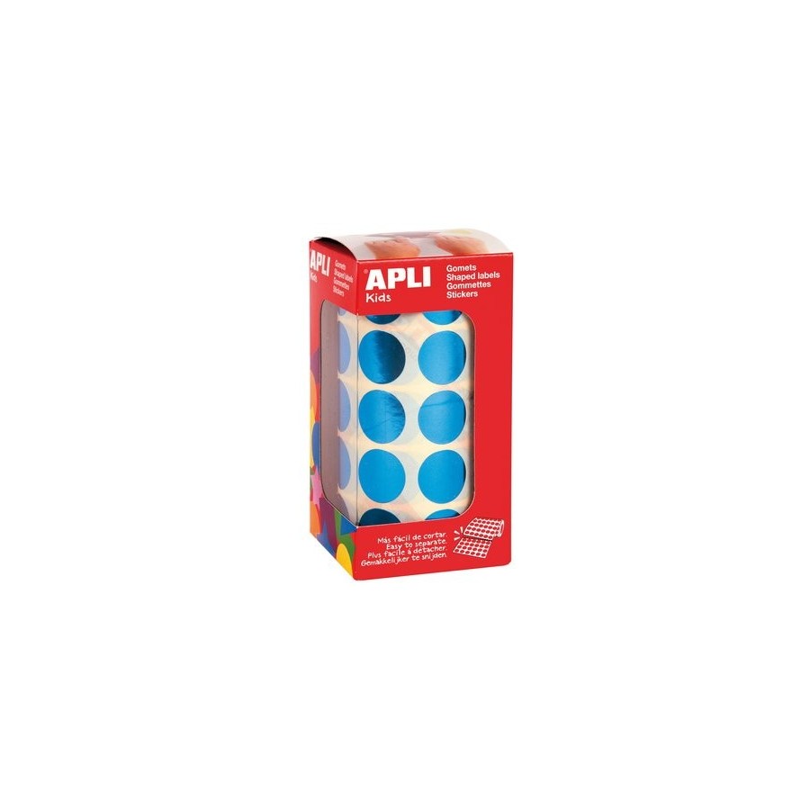 GOMETS APLI METALIZADOS ROLLO 59h CIRCULO Ø 20 mm AZUL 1.770 uds. (12048)