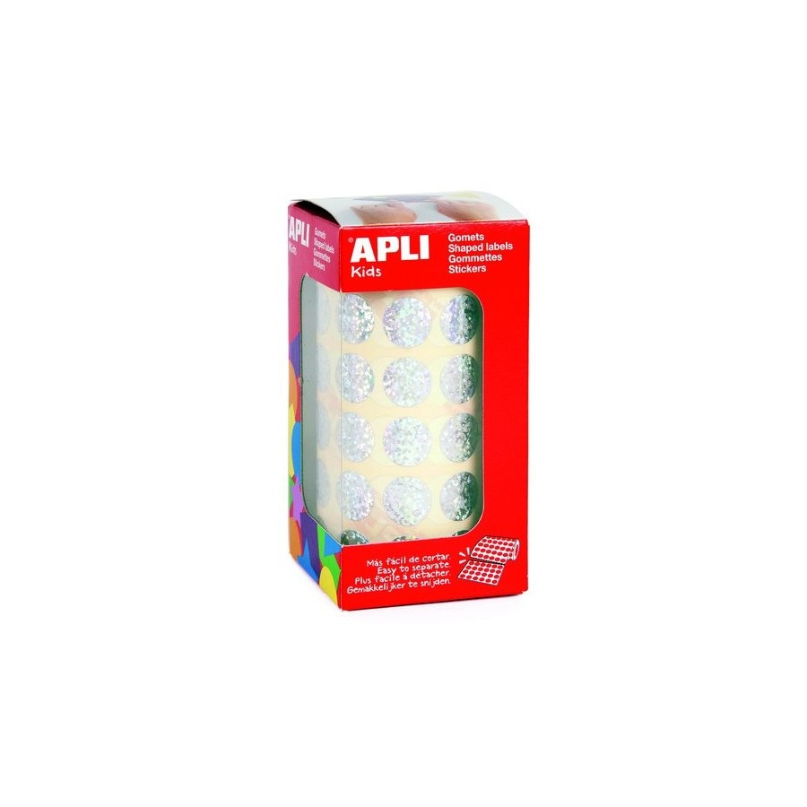 GOMETS APLI METALIZADOS ROLLO 59h CIRCULO Ø 20 mm HOLOGRAFICO 1.770 uds. (11634)