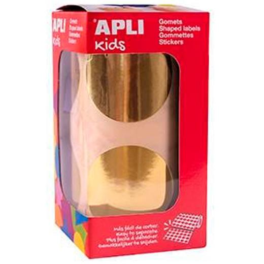 GOMETS APLI METALIZADOS ROLLO 59h CIRCULO Ø 45 mm 354 uds. (18483) ORO