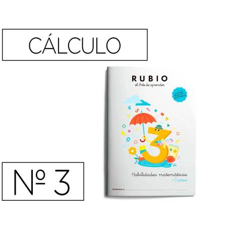 CUADERNO RUBIO A4 HABILIDADES MATEMATICAS (+3 años)