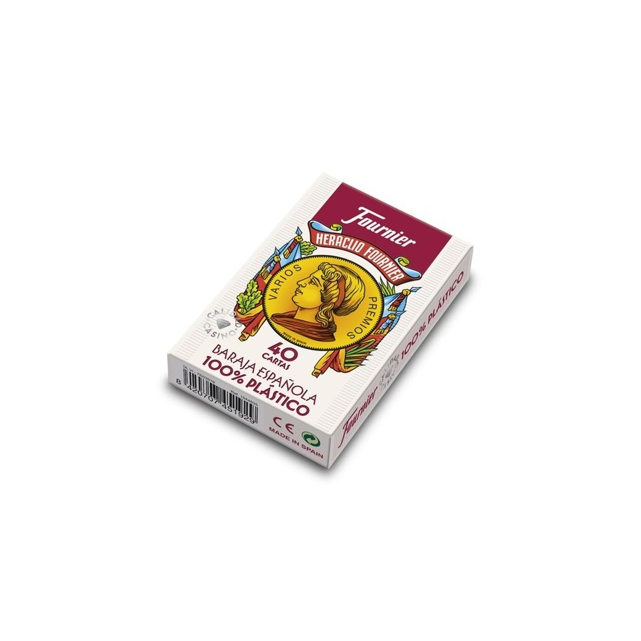 BARAJA ESPAÑOLA PLASTICO 40 CARTAS 2100