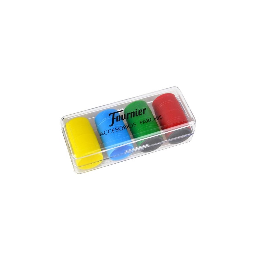 JUEGO FICHAS PARCHIS 4 JUGADORES CAJA PLASTICO