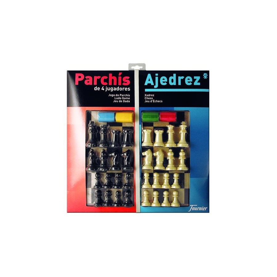 JUEGO PARCHIS AJEDREZ 40 Cmts + ACCESORIOS
