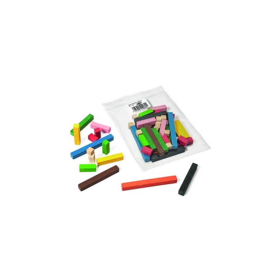 REGLAS REGLETAS MADERA BOLSA 63 PIEZA