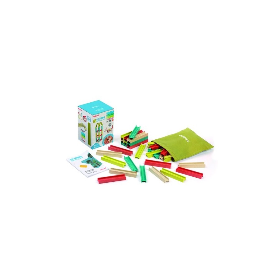 JUEGO EDUCATIVO MINILAND DE CONSTRUCCION ECO BEAMS BUILDING SET (2-6 AÑOS)