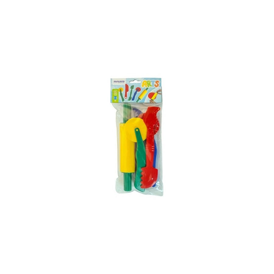 JUEGO MINILAND SET DE 5 ACCESORIOS PARA PASTA BLANDA 22cm