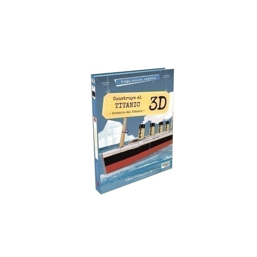PUZLE 3D Y LIBRO SASSI MANOLITO BOOKS CONSTRUYE EL TITANIC 3D 26 PIEZAS (+6 años)
