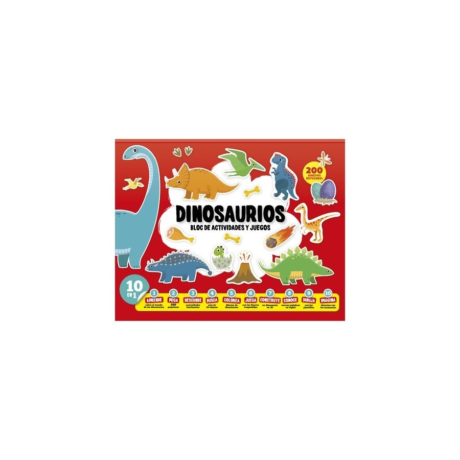 JUEGO IMAGILAND BLOC DE ACTIVIDADES Y JUEGOS DINOSAURIOS