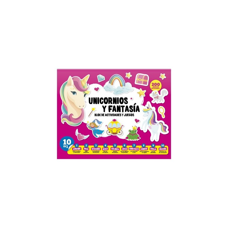 JUEGO IMAGILAND BLOC DE ACTIVIDADES Y JUEGOS UNICORNIOS Y FANTASIA