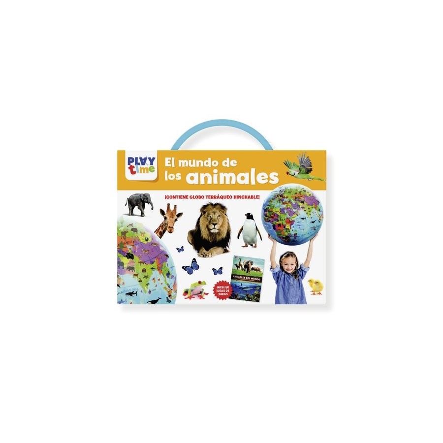 JUEGO IMAGILAND KIT GLOBO TERRAQUEO HINCHABLE EL MUNDO DE LOS ANIMALES