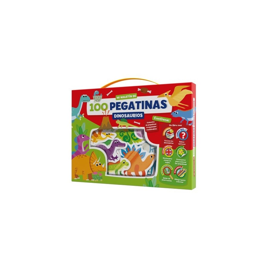 JUEGO IMAGILAND MALETIN 100 PEGATINAS DINOSAURIOS