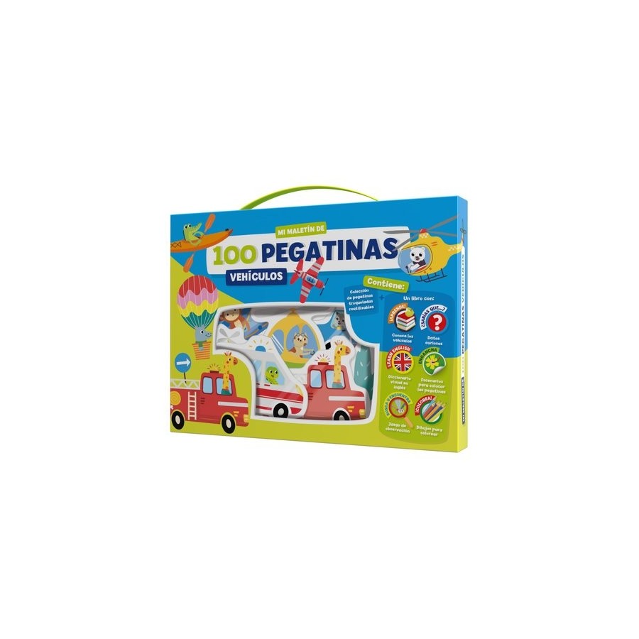 JUEGO IMAGILAND MALETIN 100 PEGATINAS VEHICULOS