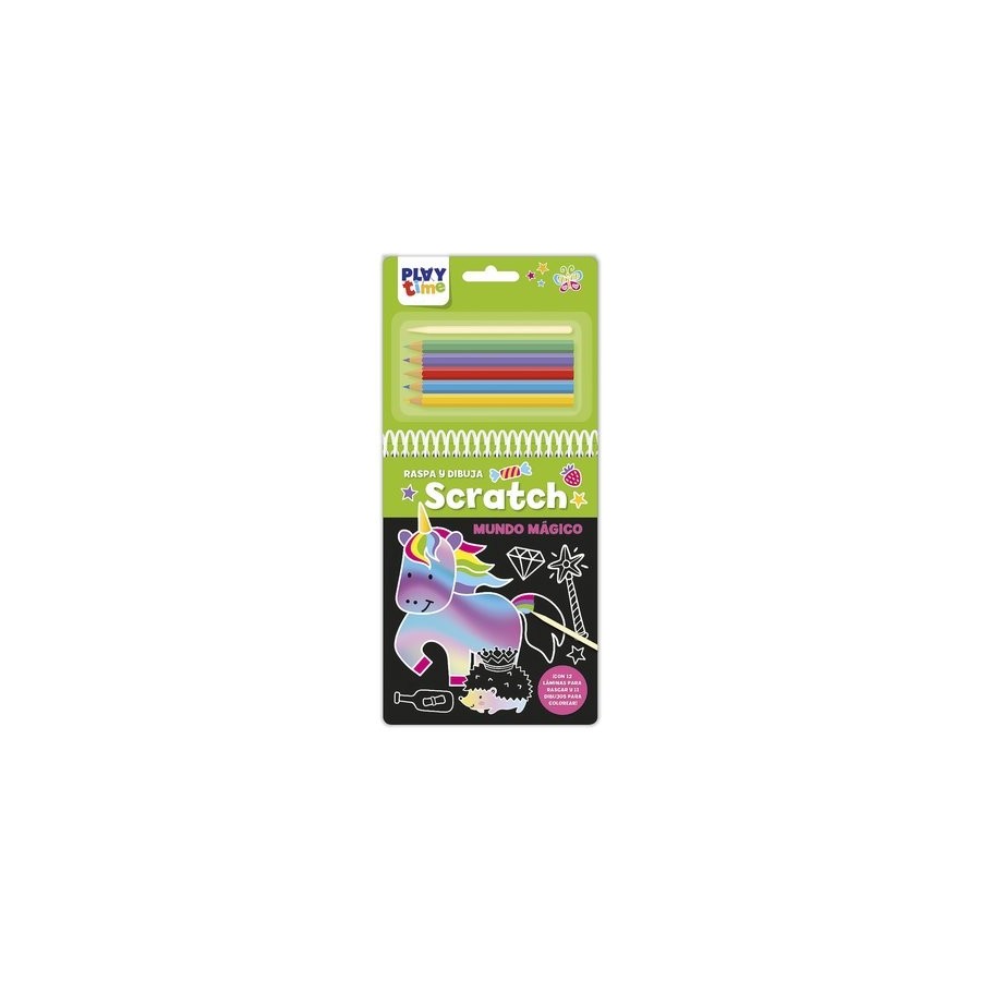 JUEGO IMAGILAND PLAYTIME RASPA Y DIBUJA SCRATCH MUNDO MAGICO