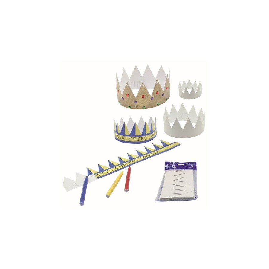 CORONA CELEBRACION para DECORAR PACK de 12