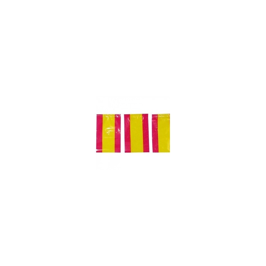 BANDERAS PLASTICO ESPAÑOLA  B-50 MTS (dos tiras de 25 metros)