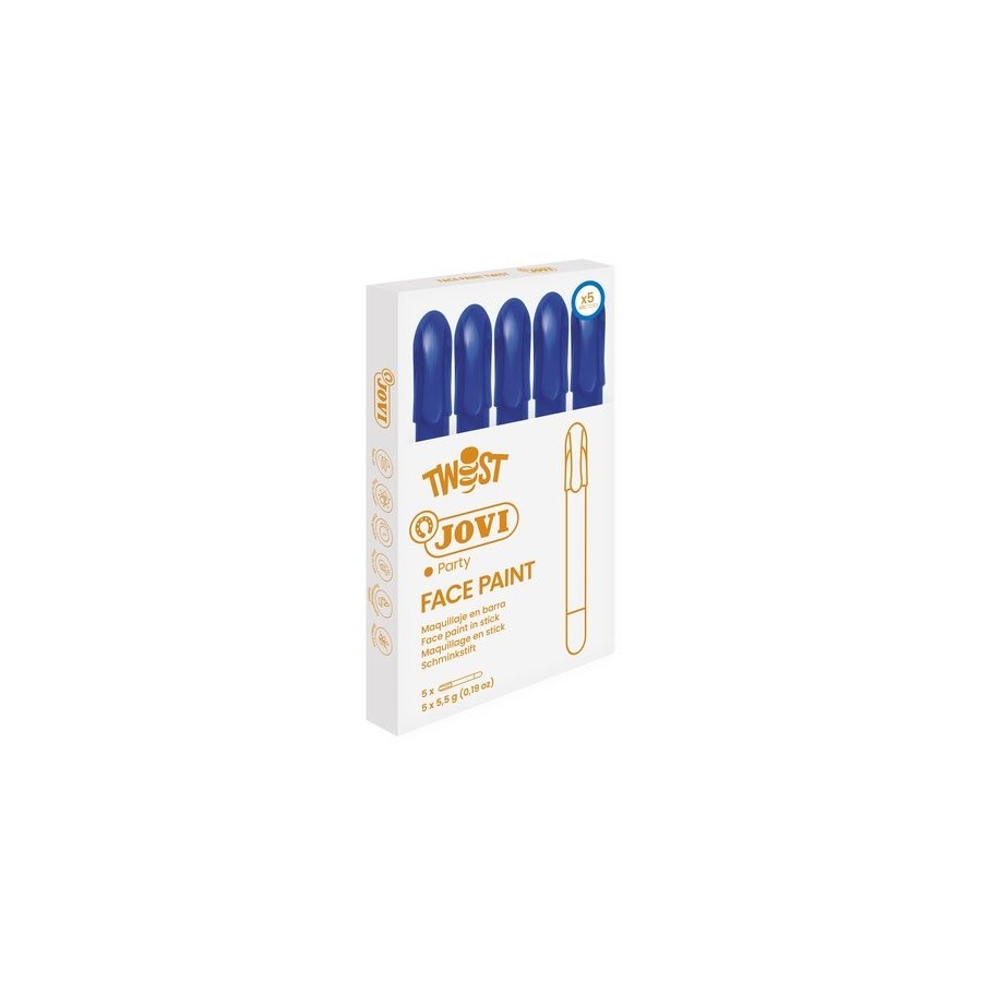 MAQUILLAJE JOVI BARRA TWIST MAKE de 5,5 g CAJA de 5 AZUL