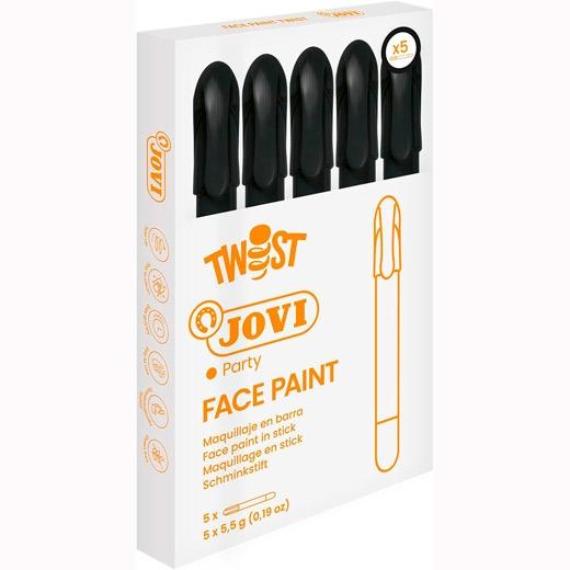 MAQUILLAJE JOVI BARRA TWIST MAKE de 5,5 g CAJA de 5 NEGRO