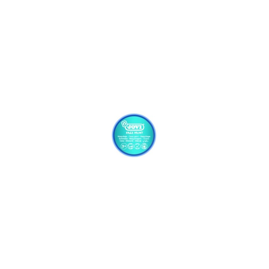 MAQUILLAJE JOVI CREMA FACE PAINT BOTE de 8 ml CAJA de 6 AZUL CLARO