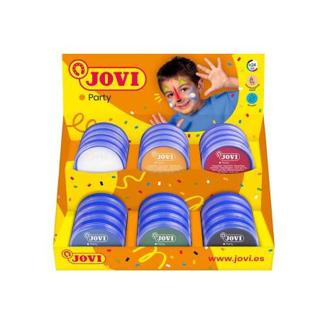 MAQUILLAJE JOVI CREMA FACE PAINT BOTE de 8 ml EXPOSITOR DE 24 (4x 6 col.)