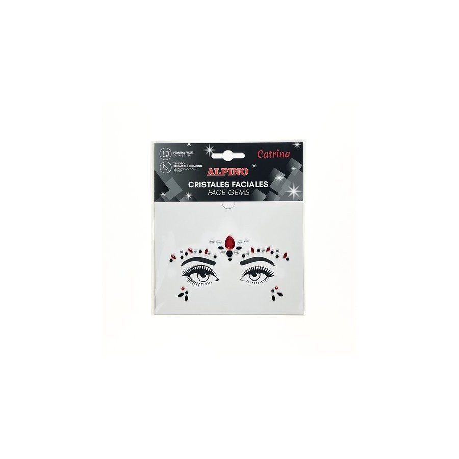 MAQUILLAJE ALPINO SET DE CRISTALES FACIALES CATRINA