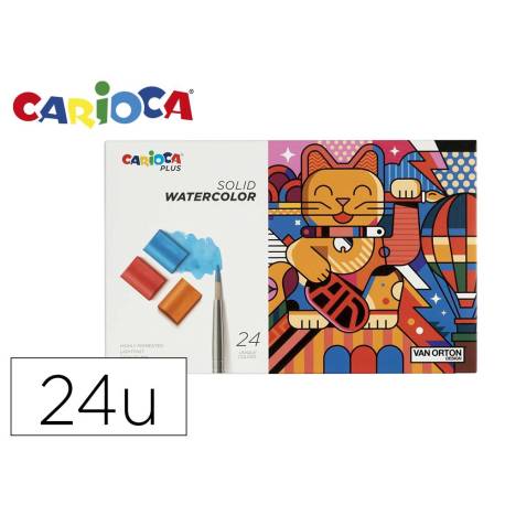 ACUARELAS CARIOCA PLUS CAJA de 24