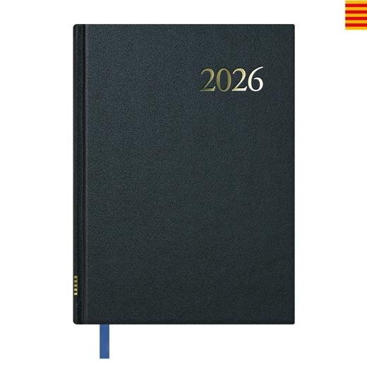 AGENDA ANUAL (2026) CATALAN DOHE SEGOVIA COSIDA tapa EXTRA 140x200 S/V NEGRE