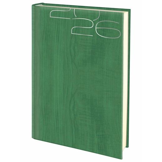 AGENDA ANUAL (2026) EDEUSTO CERVINO COSIDA tapa ACOLCHADA E11 170x240 D/P VERDE (D74)