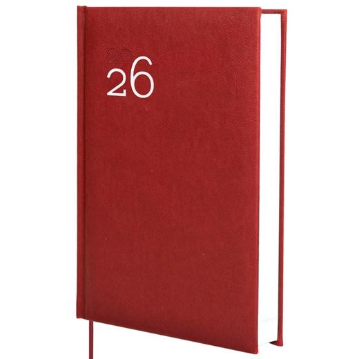 AGENDA ANUAL (2026) FINOCAM DYNAMIC MILANO COSIDA tapa ACOLCHADA Y10 140x204 D/P BURDEOS