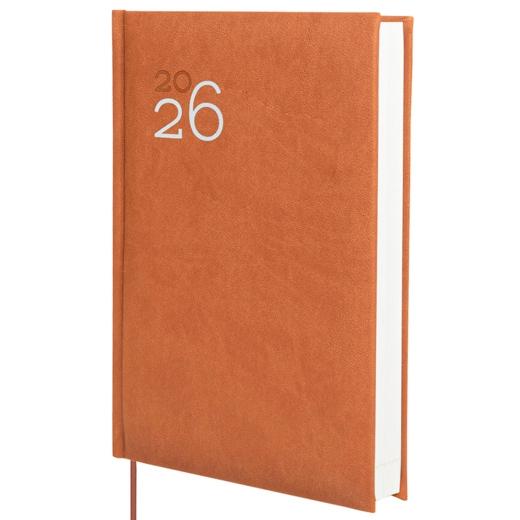 AGENDA ANUAL (2026) FINOCAM DYNAMIC MILANO COSIDA tapa ACOLCHADA Y10 140x204 D/P MARRON