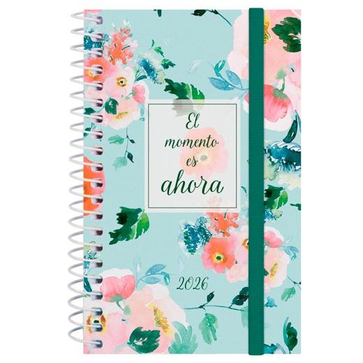 AGENDA ANUAL (2026) FINOCAM ESPIRAL DESIGN COLLECTION ESPIRAL tapa PP con GOMA E3 79x127 S/V APAIS. AHORA