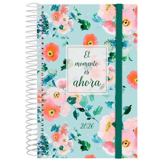 AGENDA ANUAL (2026) FINOCAM ESPIRAL DESIGN COLLECTION ESPIRAL tapa PP con GOMA E5 117x181 D/P AHORA