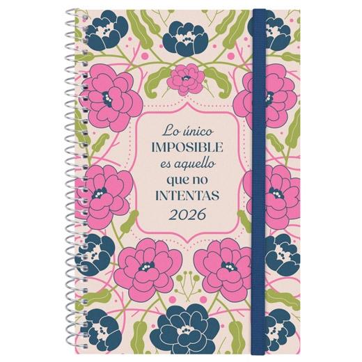 AGENDA ANUAL (2026) FINOCAM ESPIRAL DESIGN COLLECTION ESPIRAL tapa PP con GOMA E5 117x181 S/V APAIS. IMPOSIBLE
