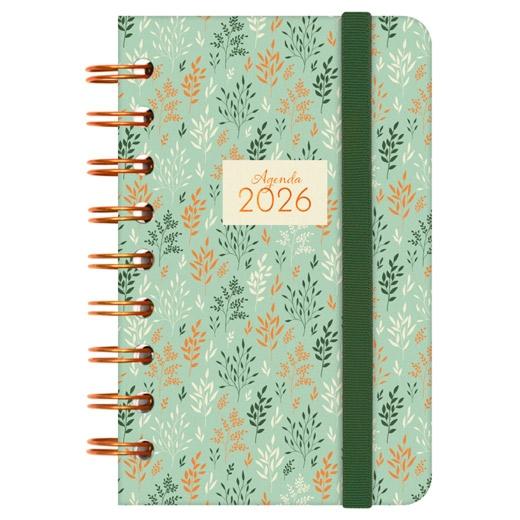 AGENDA ANUAL (2026) FINOCAM ESPIRAL YOU WIRE-O tapa EXTRA con GOMA E3 79x127 S/V APAIS. TRIGO