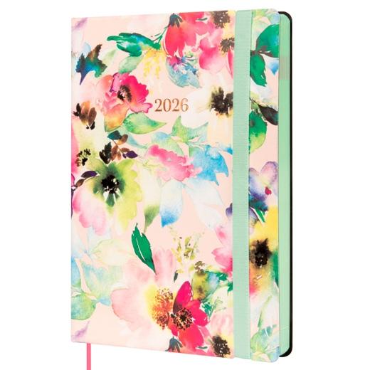 AGENDA ANUAL (2026) FINOCAM FLEXI JOY COSIDA tapa FLEXIBLE con GOMA F5 148x210 D/P BLOOM