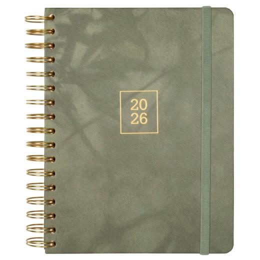 AGENDA ANUAL (2026) FINOCAM INTERNACIONAL OPTIMAL WIRE-O tapa EXTRA con GOMA 4º 155x215 S/V APAIS. EMMA