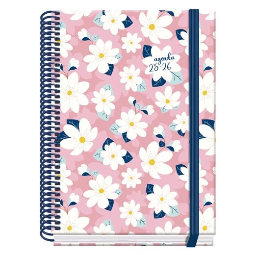 AGENDA ESCOLAR (2025-26) DOHE PRIME CAMOMILLE ESPIRAL tapa EXTRA A5 150x210 D/P con GOMA