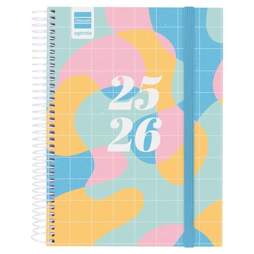 AGENDA ESCOLAR (2025-26) FINOCAM SECUNDARIA ESPIRAL tapa PP D/P 4º 155x212 con GOMA ART