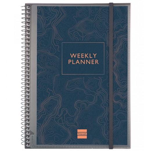 AGENDA FINOCAM MYTIME PERSONALIZABLE NO FECHADA ESPIRAL tapa PP con GOMA E10 155x212 D/P