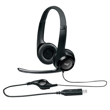 AURICULARES LOGITECH H390 CON MICROFONO ALAMBRICO NEGRO