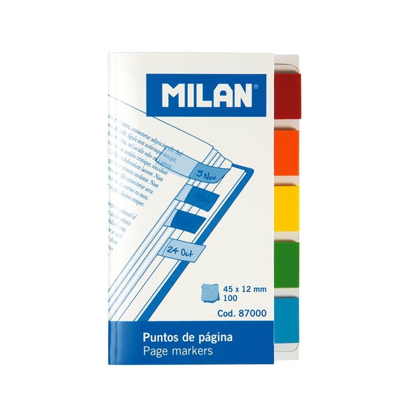 BANDERITAS ADHESIVAS MILAN 100 h. TRANSPARENTES