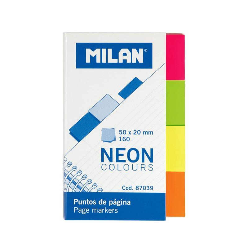BANDERITAS ADHESIVAS MILAN 160 h. NEON