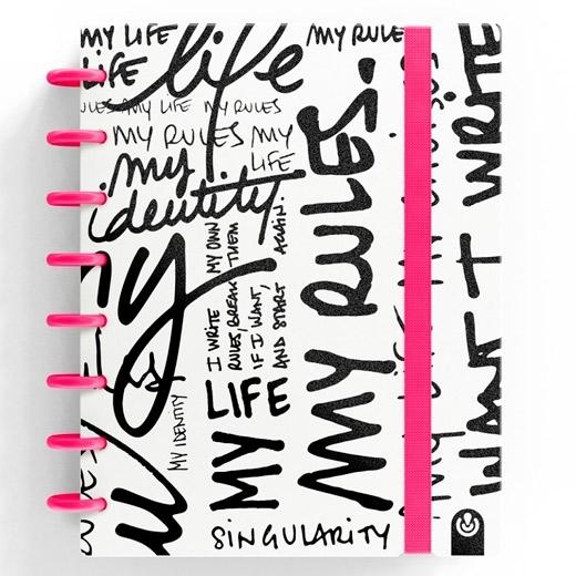 BLOC CARCHIVO INGENIOX EDIT MY LIFE tapa PP A5 80h 100g HORIZONTAL ROSA